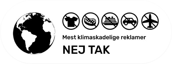 Certifikat - Mest Klimaskadelige Reklamer NEJ TAK